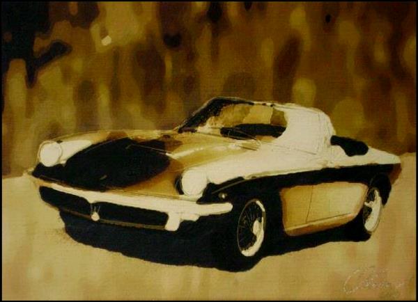 Maserati Mistral - Climms Craft  - Artist on Classic Cars